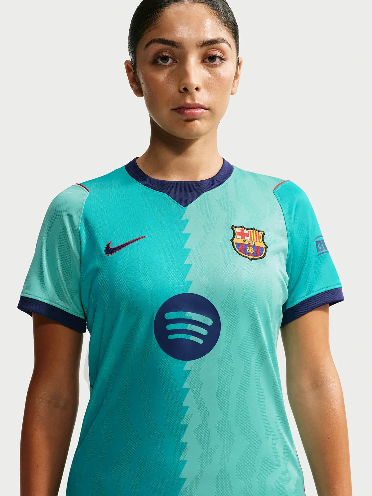 Tercera equipación femenina de la UCL 26/27 FC Barcelona