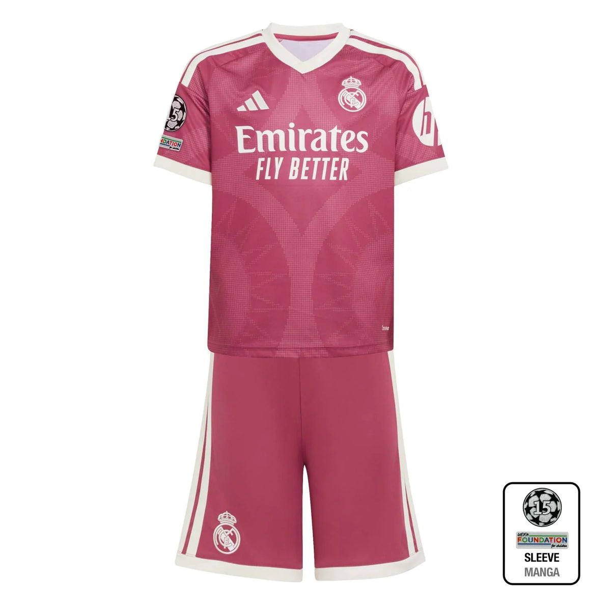 Conjunto Niño Tercera Equipación Rosa 26/27